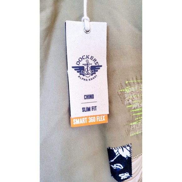 NWT Dockers Men's Slim Fit Smart Patchwork Khakis - Size 38x29 - Picture 11 of 13